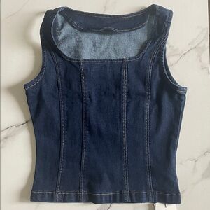Denim Sleeveless Top